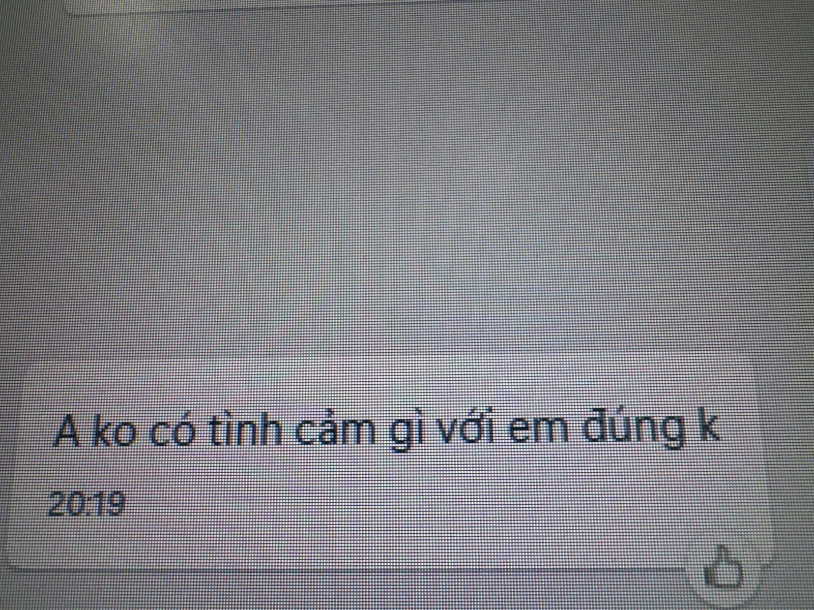 Tin nhắn nói không có tình cảm